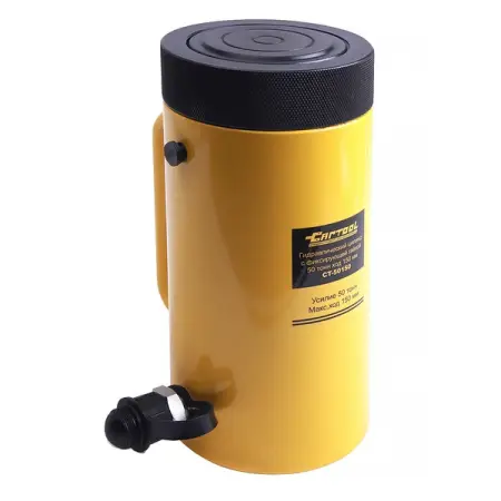 Гидравлический цилиндр 50 т, с фиксирующей гайкой, Car-Tool CT-50150