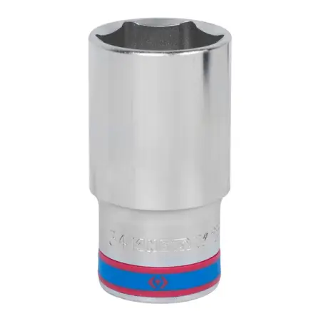 KING TONY 423534M Головка торцевая 1/2" глубокая шестигранная, 34 мм