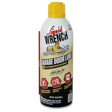 Смазка механизмов гаражных ворот сухая с церфлоном, 283 г, аэрозоль, Gunk Liquid Wrench Garage Door Lube