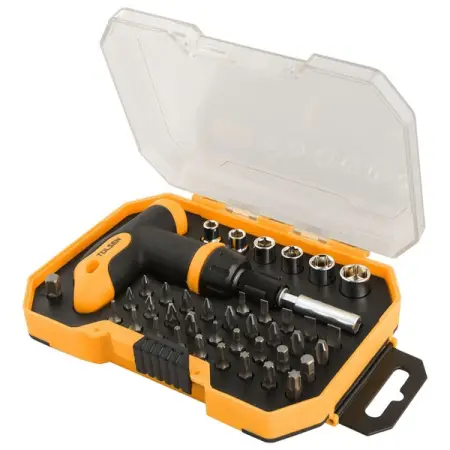 Набор вставок (бит) 1/4", SL, PH, PZ, Hex, Torx, 41 предмет, TOLSEN TT20036