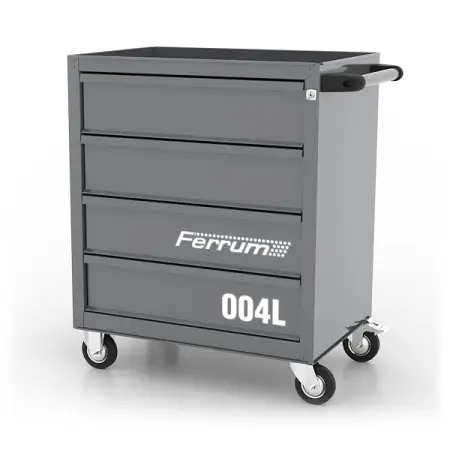 Тележка инструментальная серии “L” с 4 ящиками, серая, Ferrum 02.004L-9007