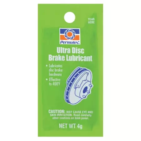 Смазка для деталей дисковых тормозов, 4 г, Permatex Ultra Disc Brake Caliper Lube 09177