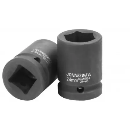 Головка торцевая ударная 6-гранная 3/4"DR, 24 мм, Jonnesway, S03A6124
