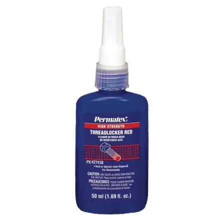 Фиксатор резьбовых соединений сильной фиксации красный, 50 мл, Permatex High Strength Threadlocker Red
