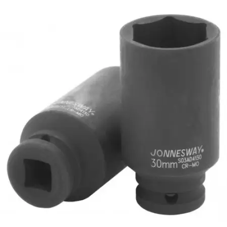 Головка торцевая ударная глубокая 6-гранная 1/2"DR, 30 мм, Jonnesway, S03AD4130