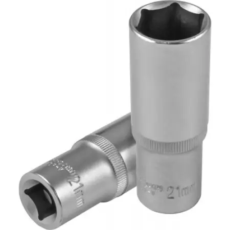 Головка торцевая глубокая 6-гранная 1/2"DR, 21 мм, Jonnesway, S04HD4121