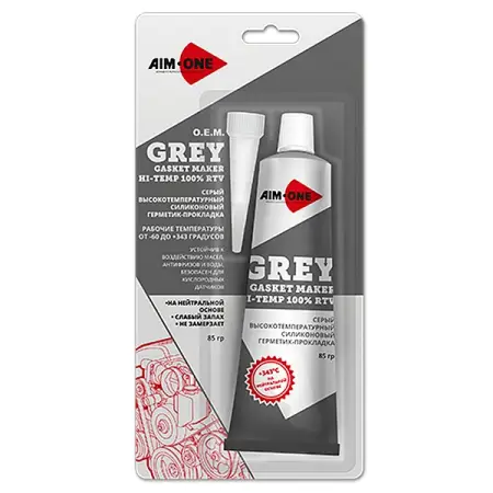 Герметик для прокладок, 85 г, серый AIM-ONE Grey RTV Gasket Maker Neutral Type