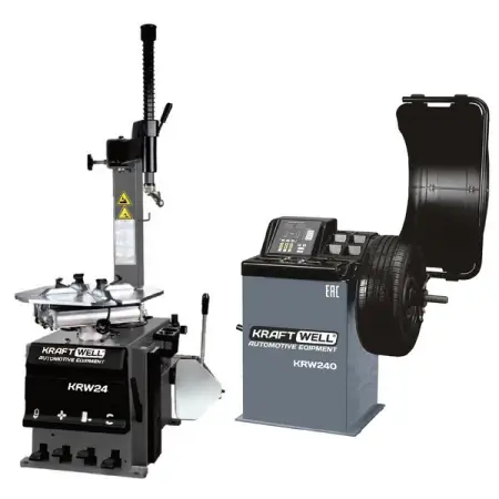 Комплект оборудования для шиномонтажа Бюджетный KRAFTWELL KRW24/220+KRW240