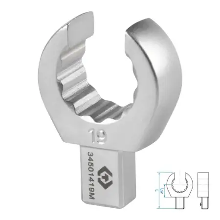 Насадка разрезная серии FIT, 19 мм, 9x12 мм KING TONY 34501419M
