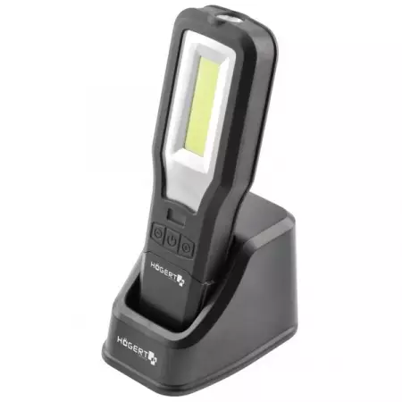 Фонарь светодиодный 10W COB + 5W LED, с базой, HOEGERT HT1E40