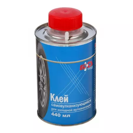 Клей резиновый для холодной вулканизации, с кистью, 440 мл, БХЗ КРС-440хв