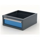 Подвесной ящик для инструментов для верстака Premium, серо-синий, Ferrum 15.101-7016/5015