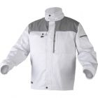 Рабочая куртка белая HOEGERT Salm, размер L, HT5K361-L