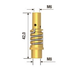 Диффузор газовый для горелки FB 150 латунь (5 шт) FUBAG FB150.DL