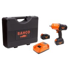 BAHCO BCL33IW2K1 Гайковерт ударный аккумуляторный, квадрат 1/2 дюйма, 1000 Нм, 18 В, комплект