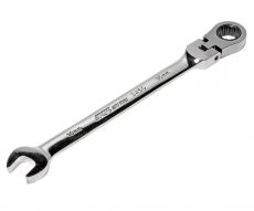 Ключ комбинированный 10х10мм трещоточный шарнирный JTC