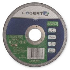 Диск отрезной по бетону 115x1,6x22,23 мм HOEGERT HT6D621