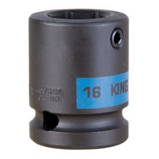 KING TONY 409616M Держатель вставок (бит) 16 мм, ударный, с винтовым фиксатором, квадрат 1/2 дюйма