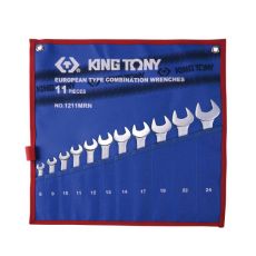 Набор ключей комбинированных 8-24 мм чехол из теторона 11 предметов King Tony 1211MRN