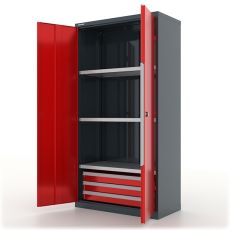 Шкаф инструментальный Premium, серо-красный, Ferrum 13.1331-7016/3000