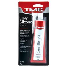Клей-герметик силиконовый, 85 г, прозрачный, IMG Clear Silicone Adhesive Sealant