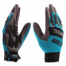 Рабочие перчатки универсальные, комбинированные, черный/синий, Stylish, Gross, размер XL, 90328