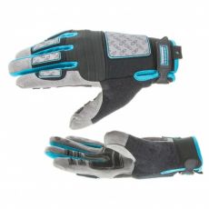 Рабочие перчатки универсальные, комбинированные, черный/синий, Deluxe, Gross, размер L, 90333