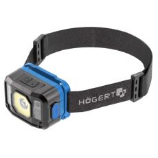 Налобный фонарь с датчиком движения, 5W COB LED, USB, 6 режимов, HOEGERT HT1E422