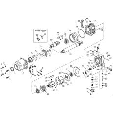 Ремкомплект для гайковерта NC-8382, цилиндр пневмодвигателя MIGHTY SEVEN NC-8382P30
