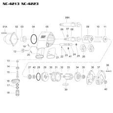 Ремкомплект для гайковерта NC-4213, крышка ударного механизма MIGHTY SEVEN NC-4213T03