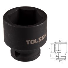 Головка торцевая ударная шестигранная 1/2", 30 мм, TOLSEN TT18230