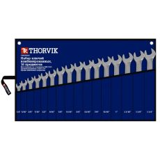 Набор ключей гаечных комбинированных дюймовых в сумке, 1/4"-1.1/4", 16 предметов, Thorvik CWIS0016