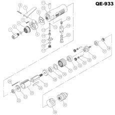 Ремкомплект для дрели пневматической QE-933, клапан дроссельный MIGHTY SEVEN QE-933P13