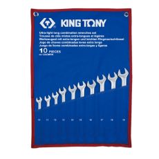 KING TONY 12A0MRN Набор ключей комбинированных, 10-19 мм, 10 предметов