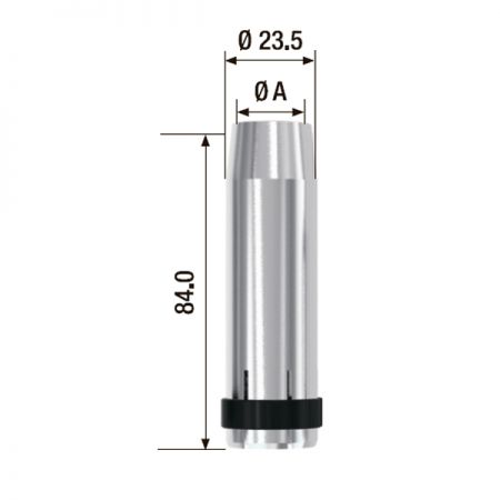 Газовое сопло 19,0 мм для FB 360 (5 шт) FUBAG FB360.N.19.0