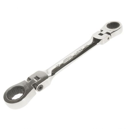 Ключ накидной 10х12мм трещоточный шарнирный L=150мм JTC-5034