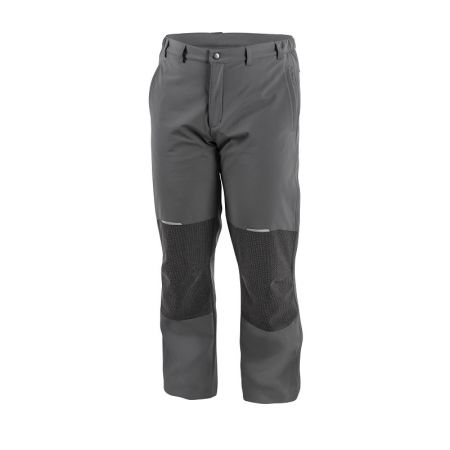 Рабочие штаны с мягкими вставками графит HOEGERT Elde, размер XL HT5K357-XL