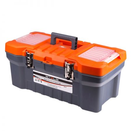 Ящик для инструментов пластиковый с металлическими замками 22", 560x235x280 мм, Stels 90713