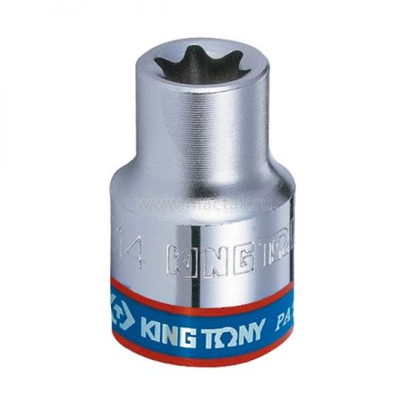 KING TONY 337508M Головка торцевая TORX Е-стандарт 3/8 дюйма, Е8, L=28 мм