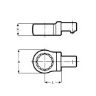 Насадка для динамометрического ключа накидная, 9x12, 11 мм, IRIMO 7309-2-11