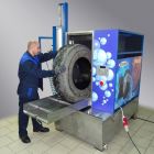 Автоматическая установка для мойки колес гранулами с нагревом воды ТОРНАДО-TRUCK