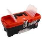 Ящик для инструментов пластиковый с металлическими замками 16", 410x210x175 мм, Stels 90746