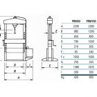 Пресс гидравлический с электрическим приводом, 100 тонн, WERTHER-OMA PRM100(666)