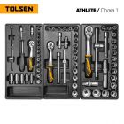 Набор инструментов ATHLETE в черной тележке, 189 предметов, TOLSEN TT85412