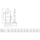 Пресс гидравлический с ручным приводом 10 тонн WERTHER-OMA PR10/PM(651B)