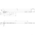 BAHCO 76R3-600 Динамометрический ключ переламывающегося типа, 3/4 дюйма, 120-600 Нм