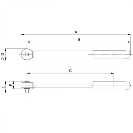 BAHCO TAW1412M Электронный динамометрический ключ с фиксированной головкой 1/4 дюйма, 0,6-12 Нм, измерение угла