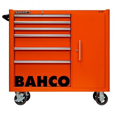 BAHCO 1475KXL6C Тележка инструментальная 40 дюймов, 6 ящиков, боковой шкаф
