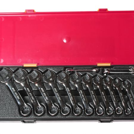 Набор ключей комбинированных 6-19мм укороченных 14 предметов в кейсе JTC