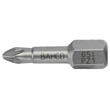 BAHCO 65I/PZ3 Набор торсионных вставок (бит) из нержавеющей стали 1/4 дюйма Pozidriv PZ3, L=25 мм, 10 шт